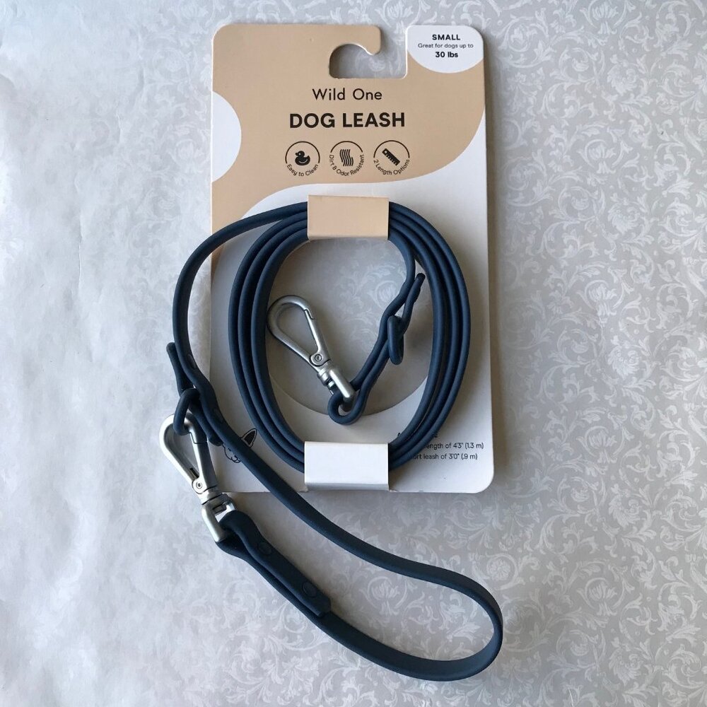 Wild one dog leash Blue 2 Length Options Size : S up to 30lb